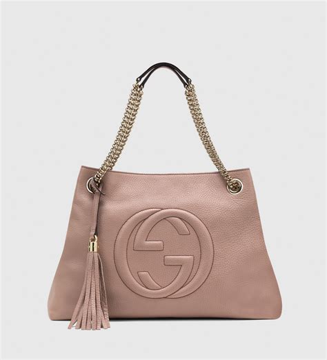 gucci portafoglio rosa fibbia|gucci leather shoulder bag.